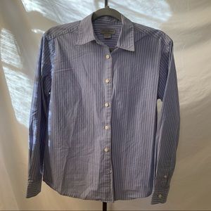 Blue pinstripe long sleeve button up